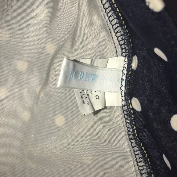 J.CREW Navy Blue White Polka Dot Halter Bikini - Picture 2 of 4